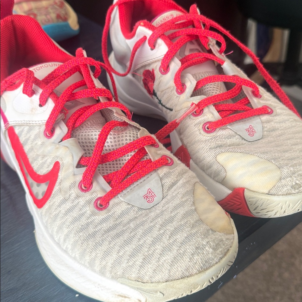 Nike Athens Red and White Athletic Shoes